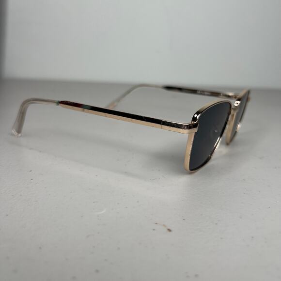 Le Specs Supastar Gold Metal Frame Square Sunglasses - Picture 8 of 10